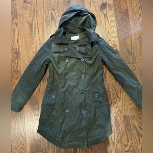 Michael Kors women green French coat size S